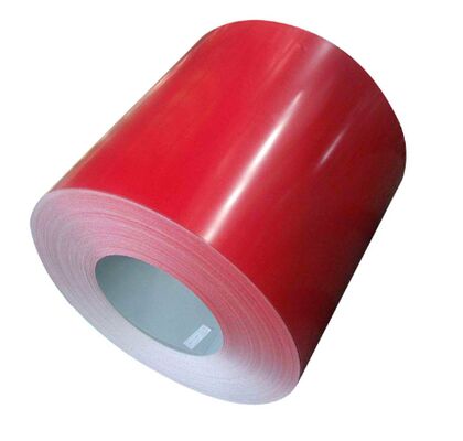 PPGI Steel Coil Prepainted Galvanized Steel Coil Red Colour Coating For Roofing & Roll Forming